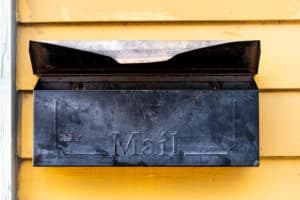 valentines day box vintage mailbox