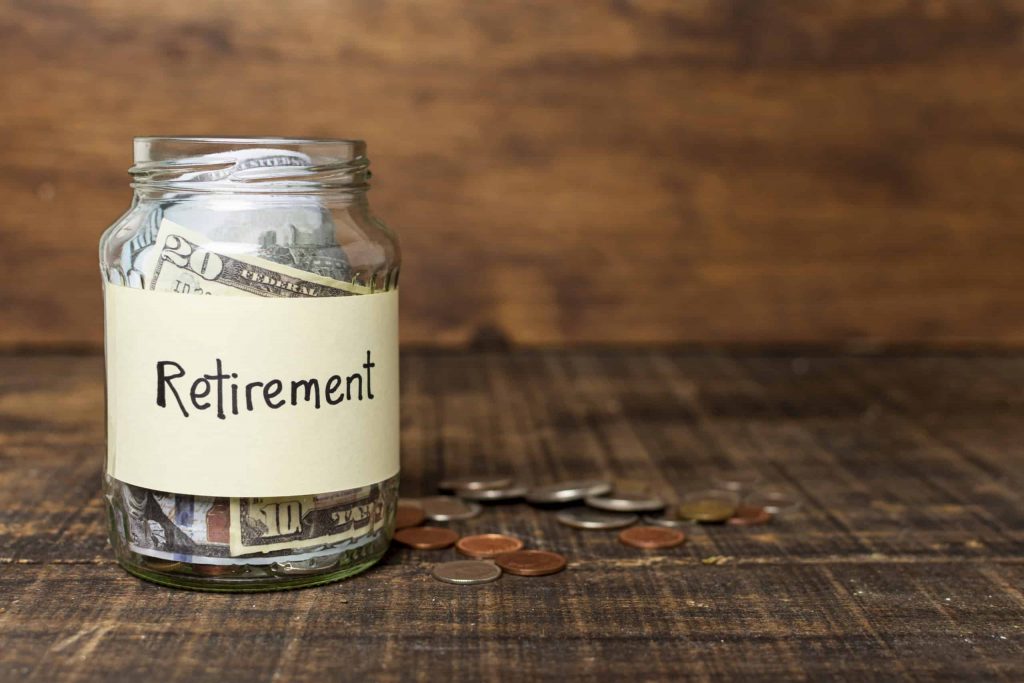 Goodwill AZ | Jar with money in it labeled 'Retirement Fund'
