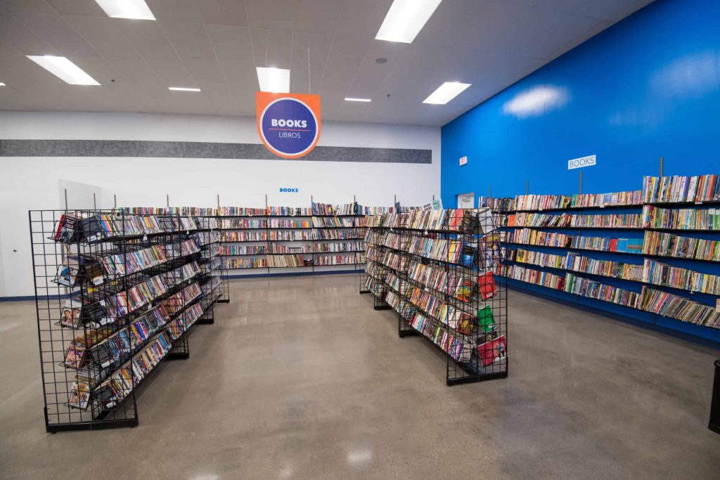 Goodwill AZ | Shelves full of books in a store
