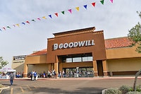 Goodwill AZ | Exterior view of Goodwill building with people