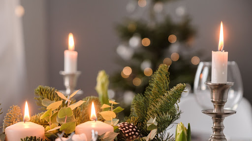 Winter themed Tablescape