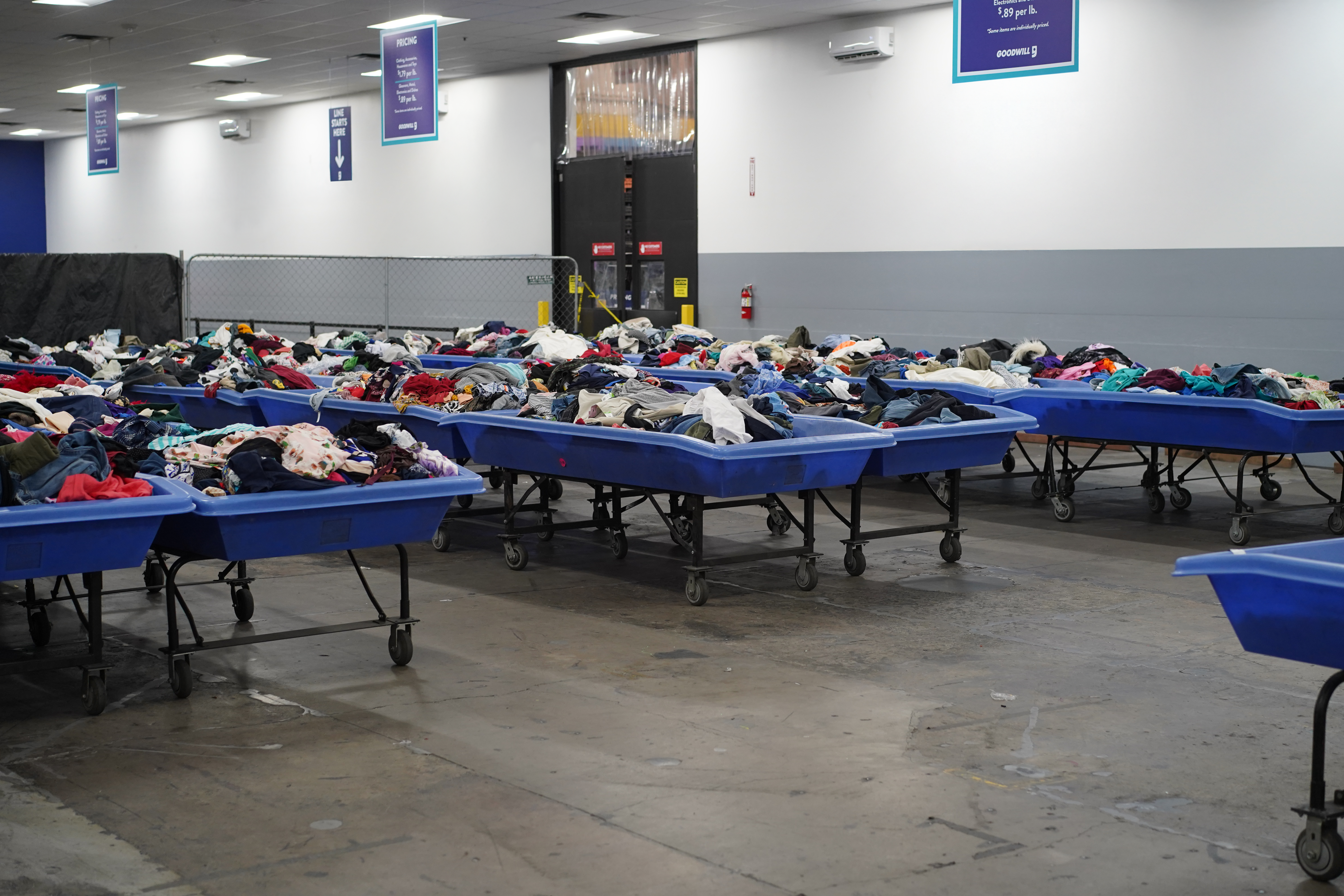 Goodwill Clearance Center bins